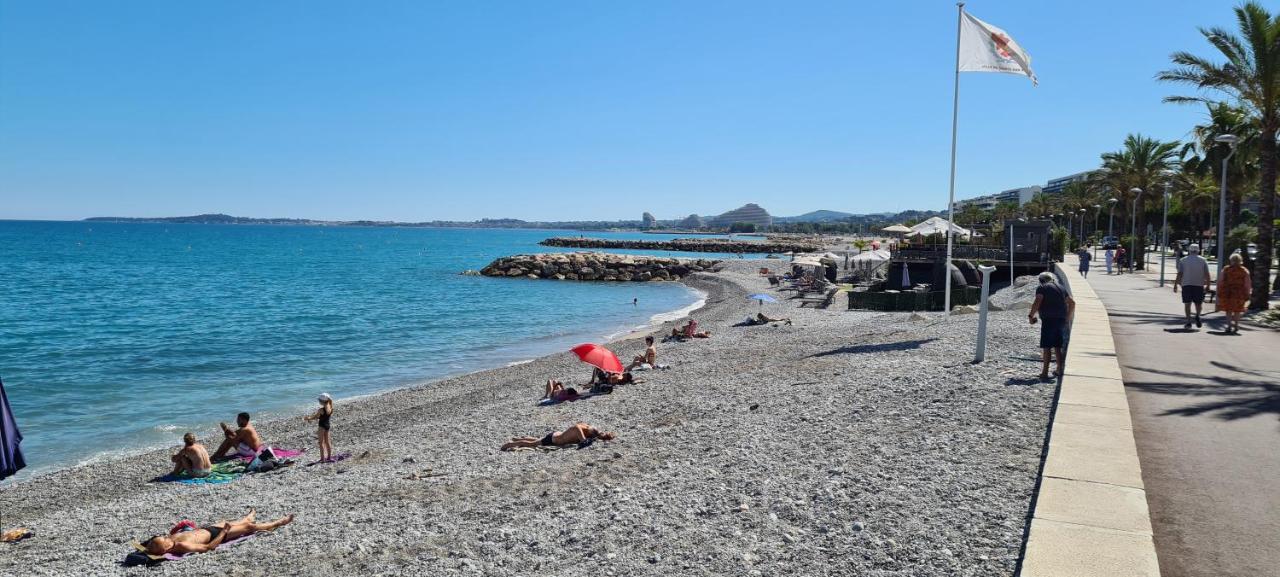 Studio De La Plage - Mer, Terrasse Et Garage Cagnes-sur-Mer Zewnętrze zdjęcie